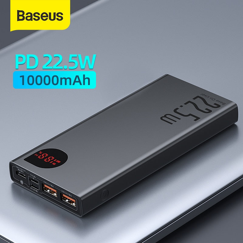 Baseus Power Bank 10000mAh with 20W PD Fast Charging Powerbank