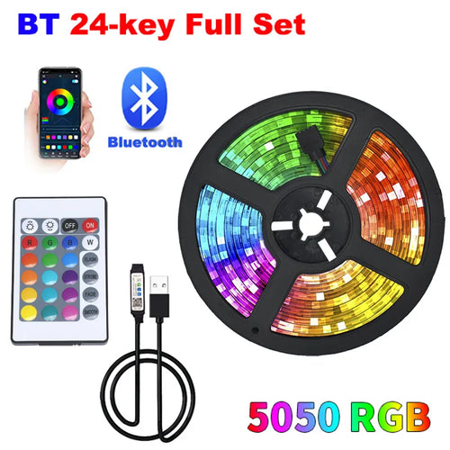 LED Strip Light Color USB RGB Tpae Bluetooth LED Strip Bedroom