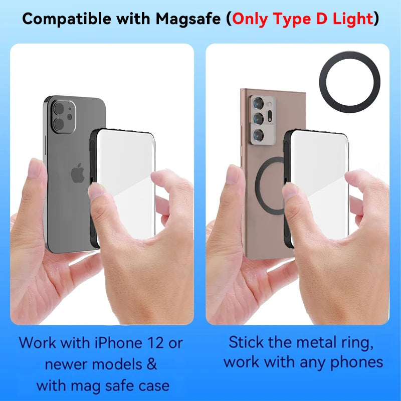 LED Fill Light Portable Mini Selfie Light For Laptop Video Conference