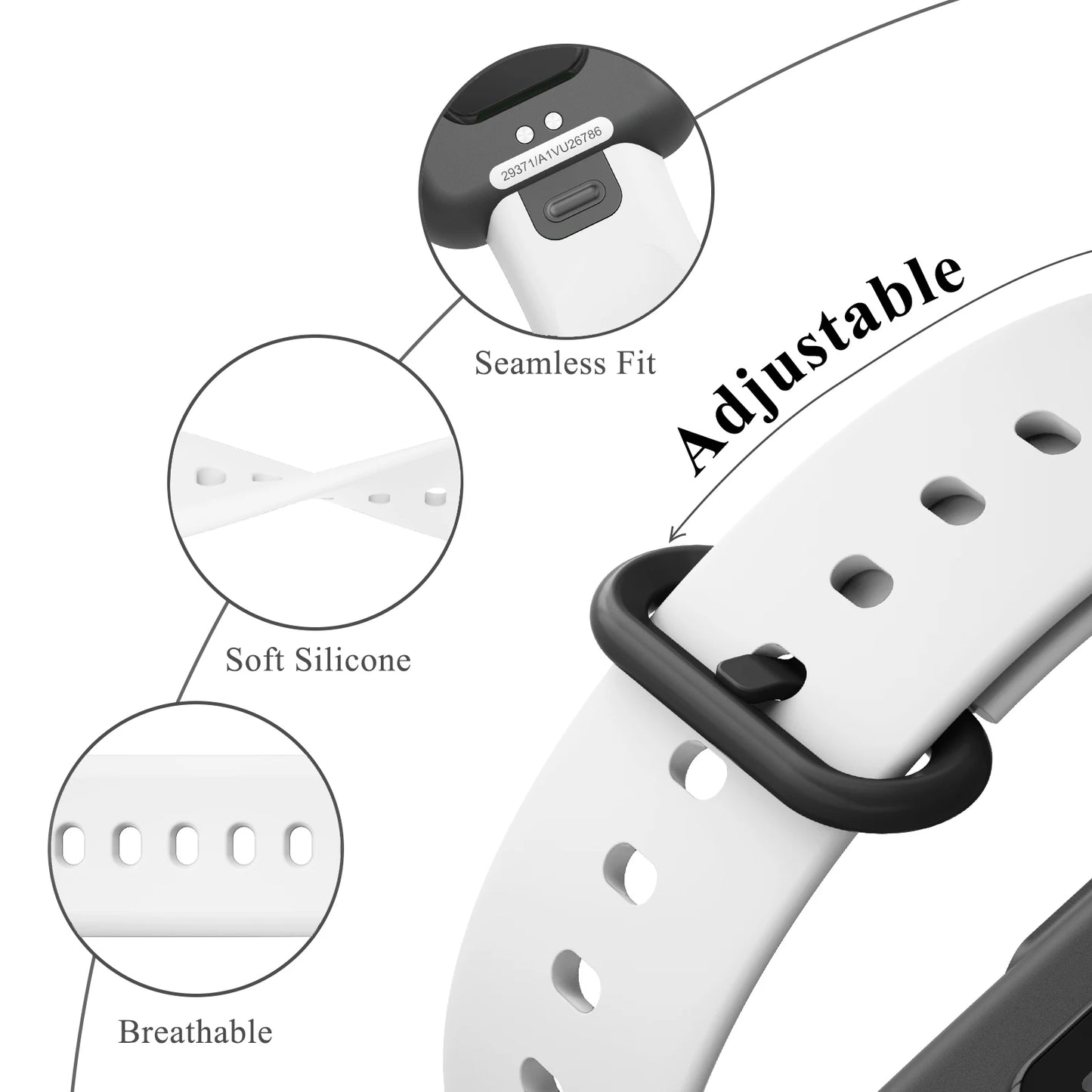 Silicone Strap For Xiaomi mi Watch Lite/Redmi Watch Lite Band Bracelet