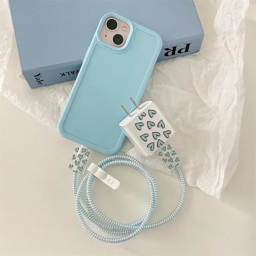 Silicone Charger Protector Cable Organiser for iPhone Adapter 18W 20W