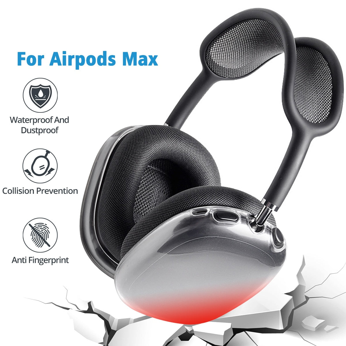 Soft Anti-scratch Transparent Cover For Airpods Max Tpu Wireless