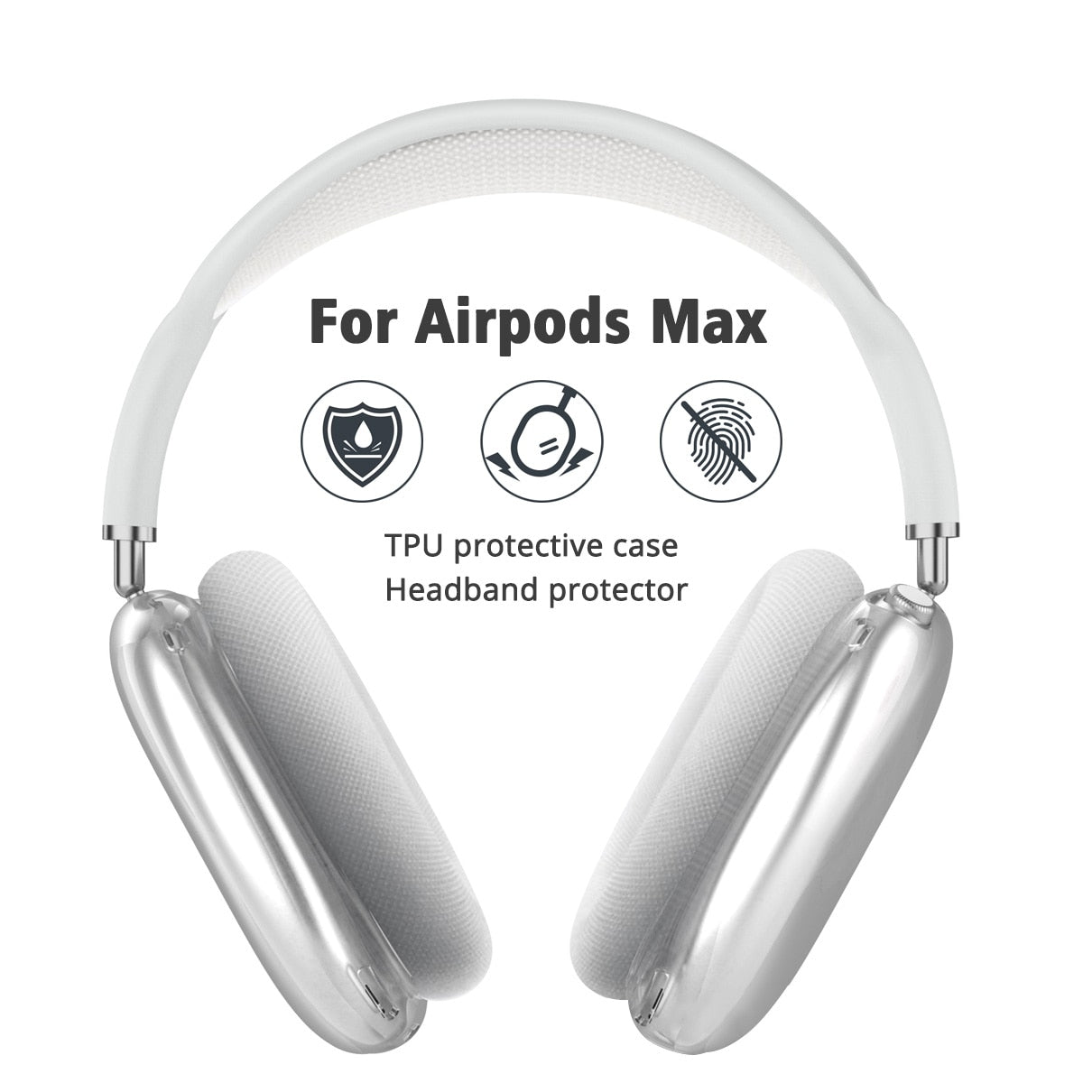 Soft Anti-scratch Transparent Cover For Airpods Max Tpu Wireless